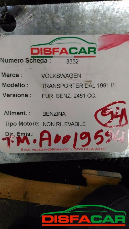 Telaietto anteriore usato Volkswagen T3 Multivan TRANSPORTER 4WD 1991 – foto 12 di 12