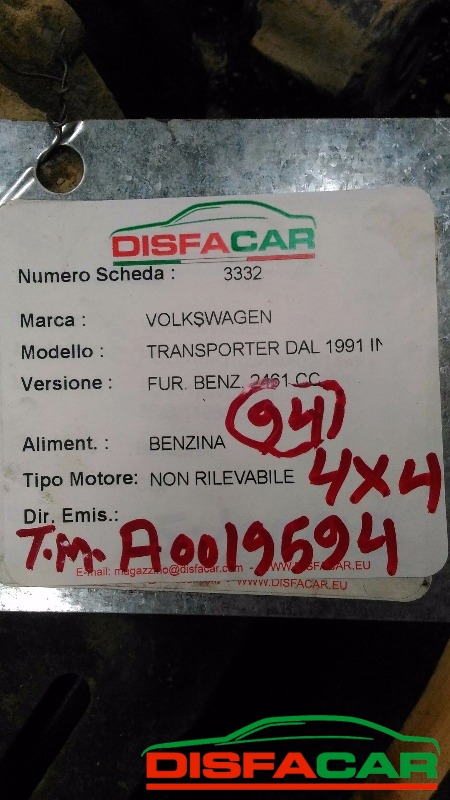 Differenziale posteriore usato Volkswagen T4 altri TRANSPORTER 4WD syncro 1991 – foto 5 di 5
