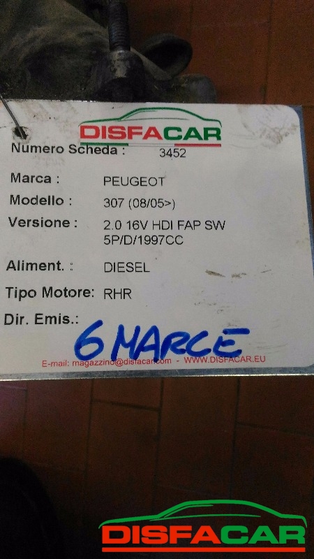 Cambio usato Peugeot 307 fiat scudo 2005, codice RHR – foto 9 di 9