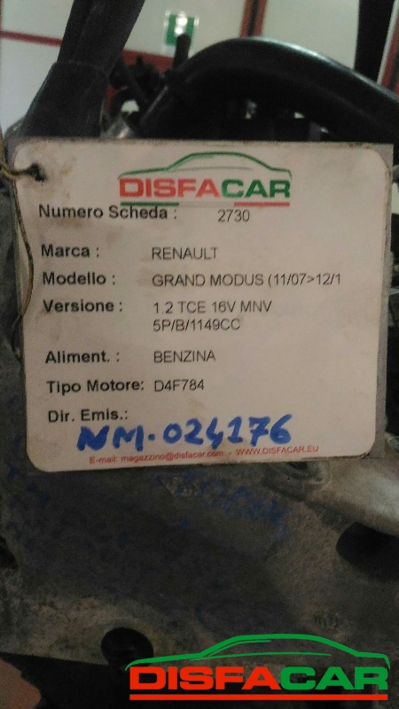 Motore usato Renault Grand Modus 2007, codice D4F784 – foto 7 di 7